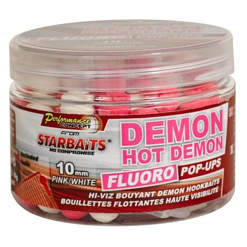 BOUILLETTE FLOTTANTE STARBAITS CONCEPT DEMON HOT DEMON FLUO POP UP