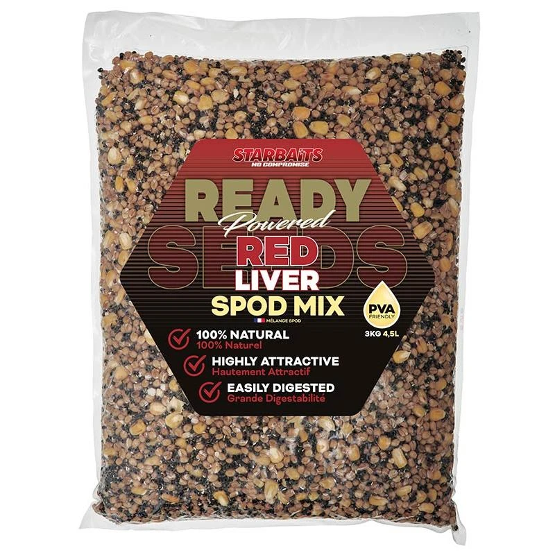 GRAINE PRÉPARÉE STARBAITS READY SEEDS RED LIVER