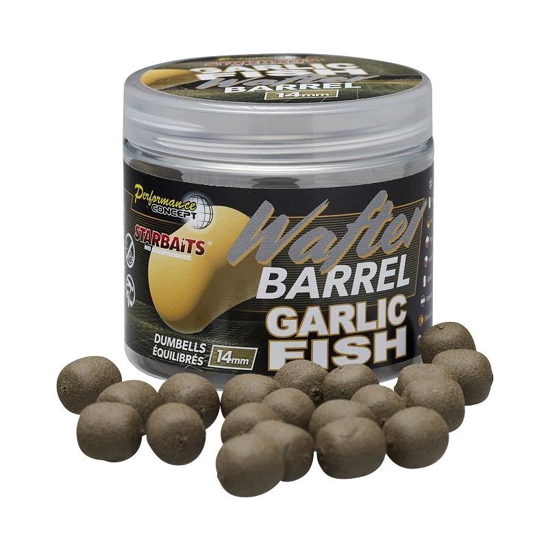 HOOKBAIT STARBAITS PERFORMANCE CONCEPT GARLIC FISH WAFTER BARREL