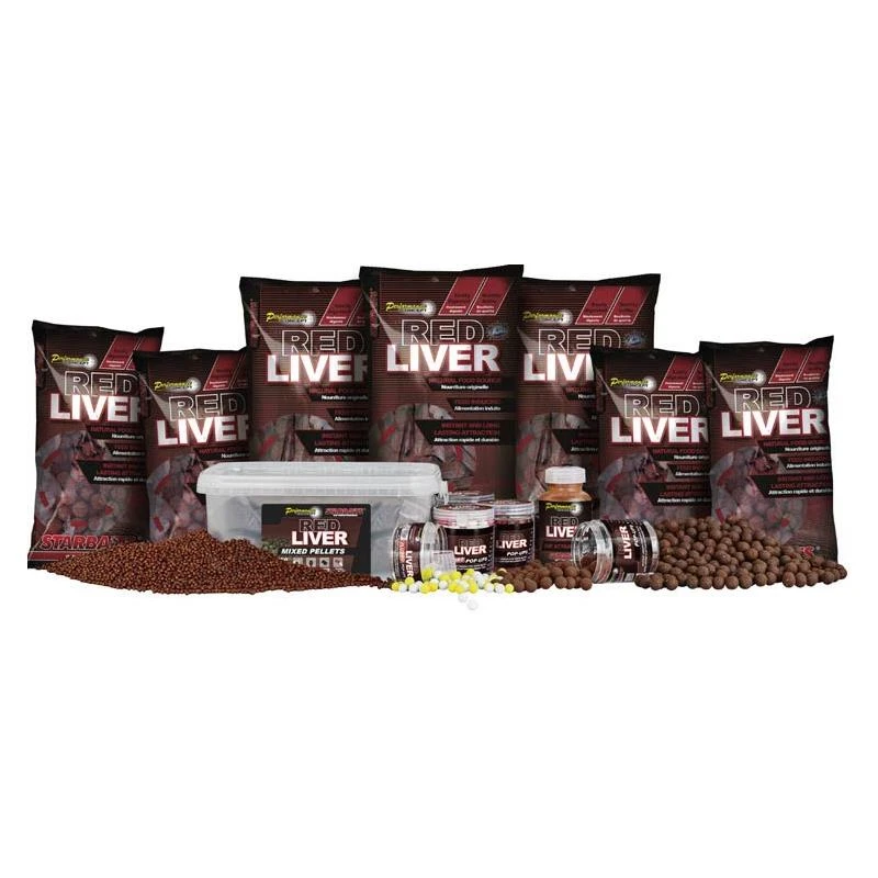 HOOKBAIT STARBAITS PERFORMANCE CONCEPT RED LIVER WAFTER BARREL