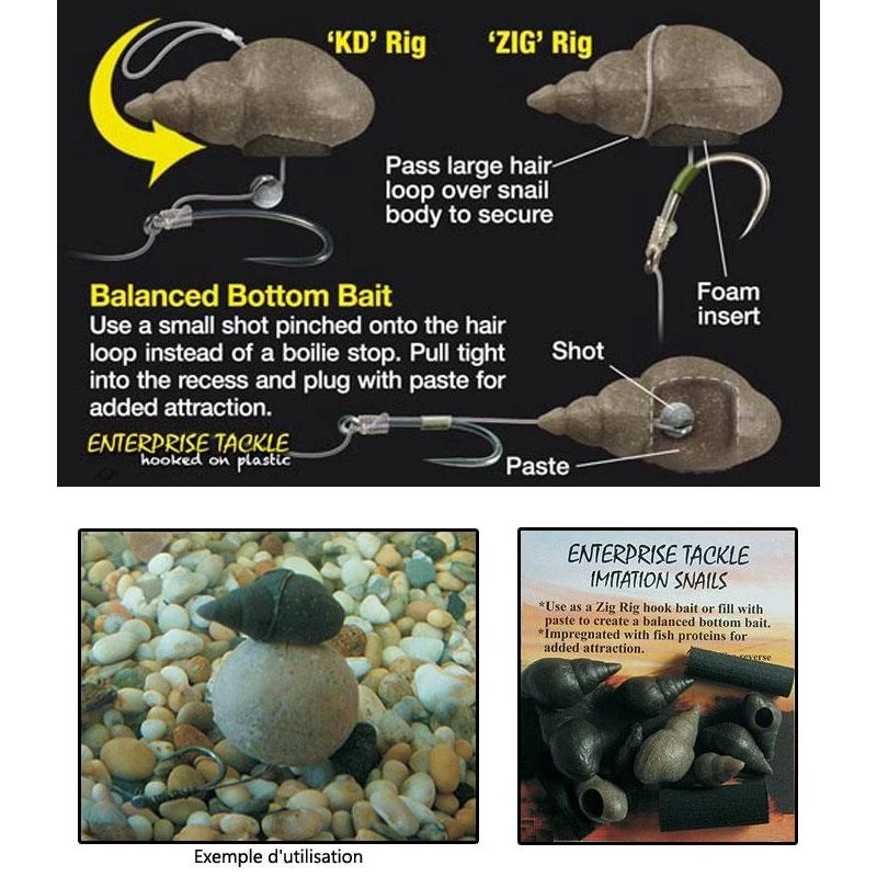 IMITATION D’ESCARGOT D’EAU DOUCE ENTERPRISE TACKLE