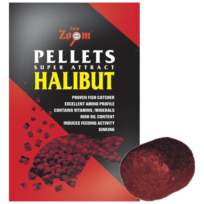 PELLET CARP ZOOM SUPER ATTRACT HALIBUT ROUGE - 800G